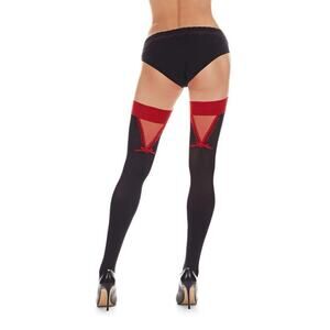 🦋B2G1🦋MeMOÍ LoveMoi Peek-A-Boo Opaque Bow Accent Thigh Highs | Lov153 |